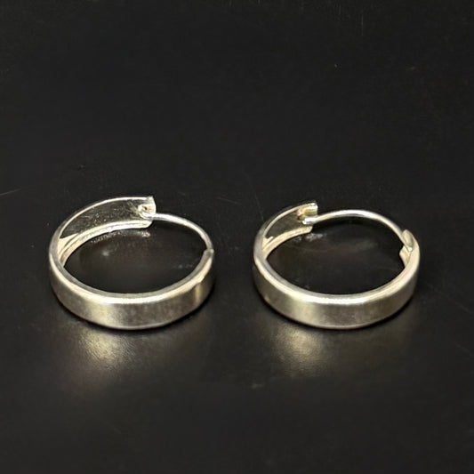 Vintage creoles in 830 silver – HTP – 0.5 cm wide