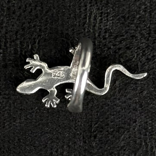 925 sølv ear cuff med gekko firben – vintage - Frøken Lilly