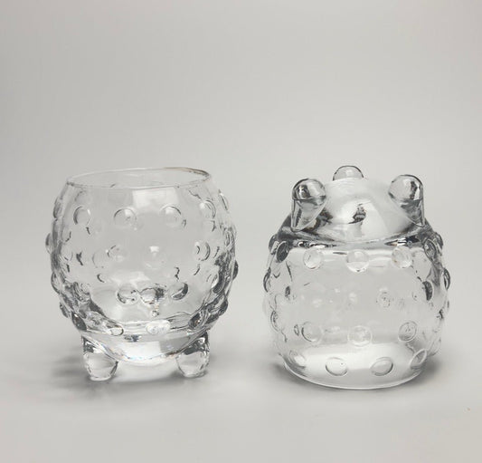 Iittala pindsvin lysestager i klart glas – design Tiina Nordström - Frøken Lilly