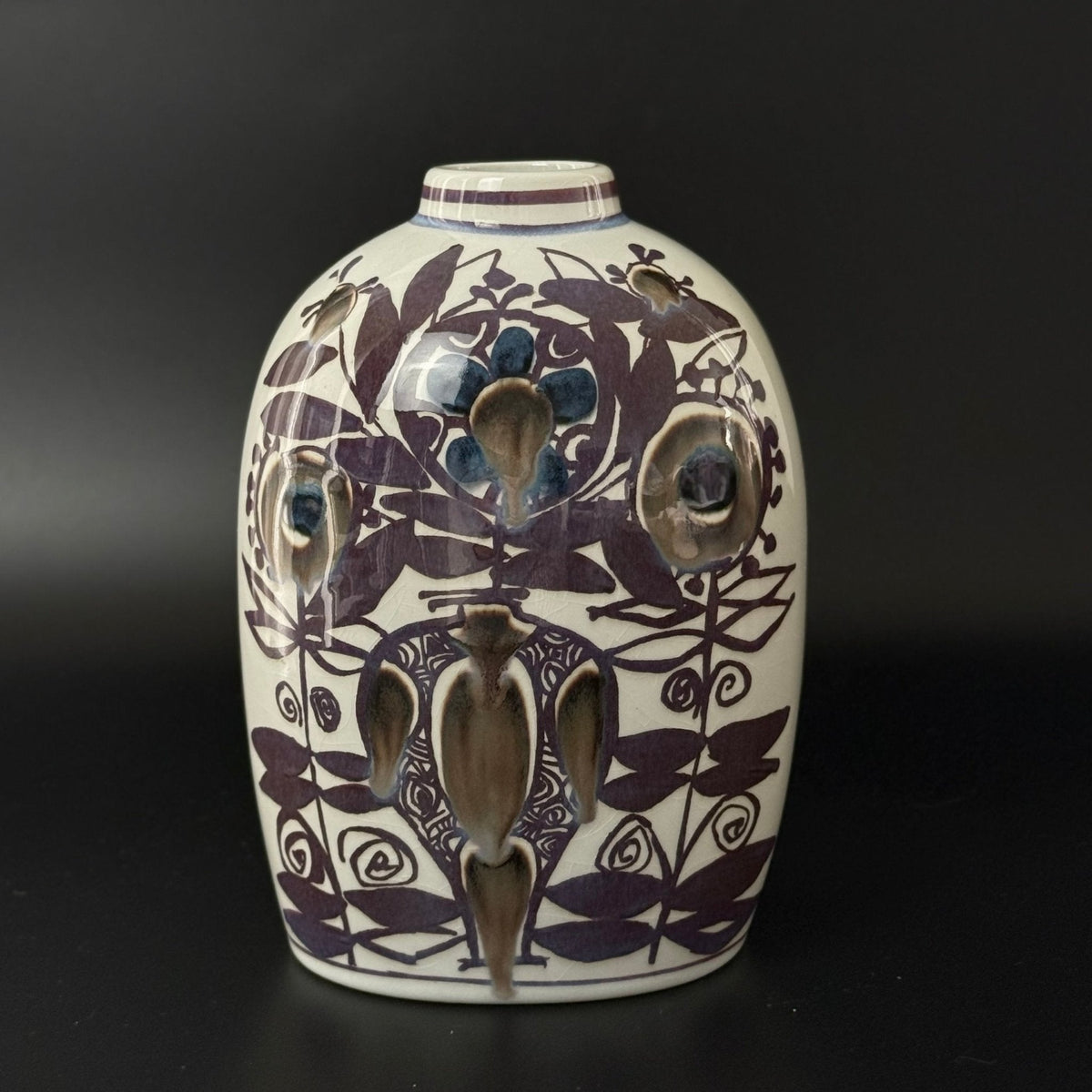 Royal Copenhagen Tenera vase 1181/658 Kari Christensen fajance - Frøken Lilly