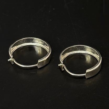 Vintage creoles in 830 silver – HTP – 0.5 cm wide