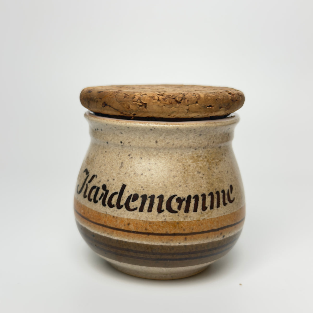 Henrik Fog stoneware spice jars with cork lids – Danish ceramics