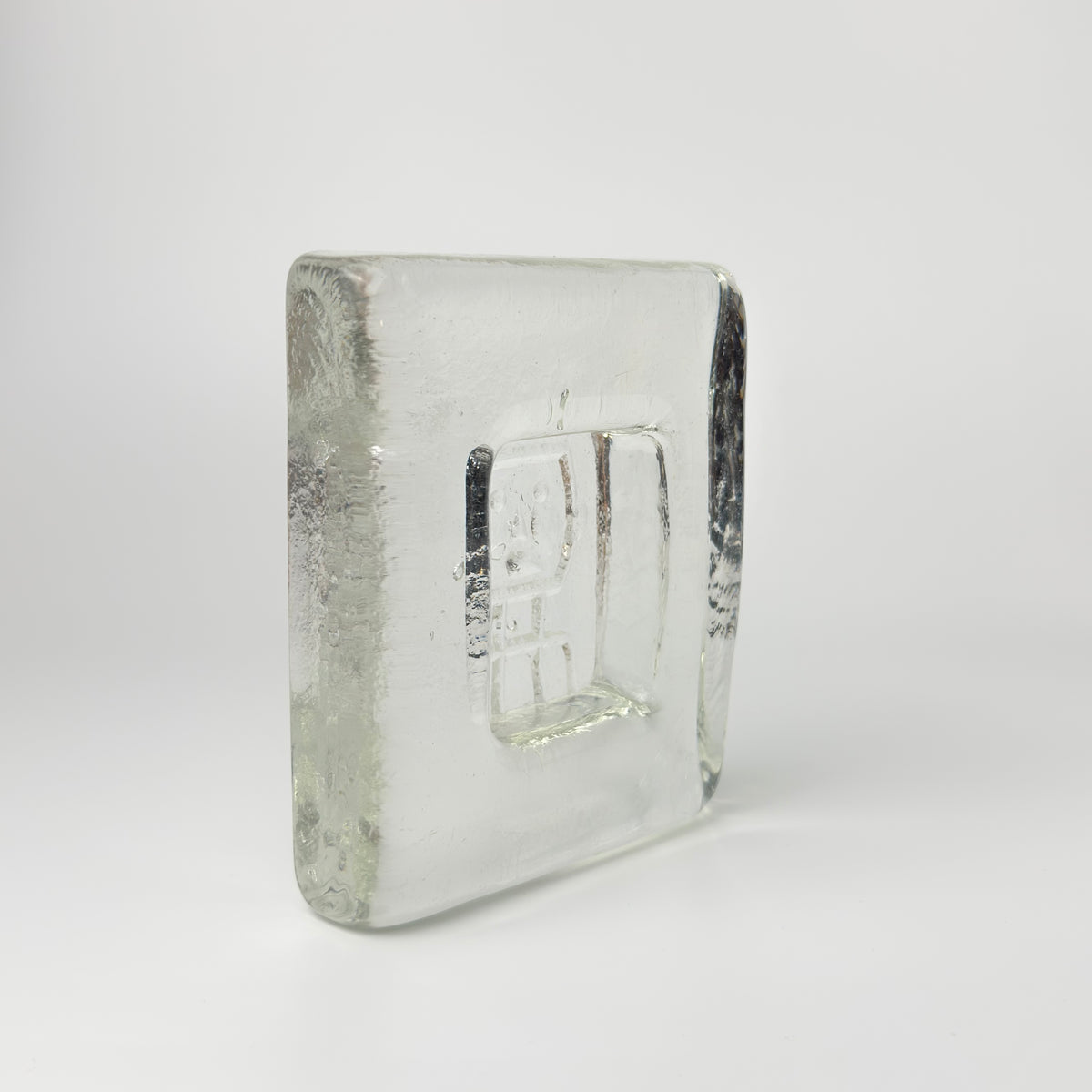 Erik Höglund for Kosta Boda - letterpress - Swedish art glass, 1960s