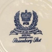 Two trio sets of Imerco 50th anniversary tableware, Rosenborg Castle and Fredensborg Castle 1978