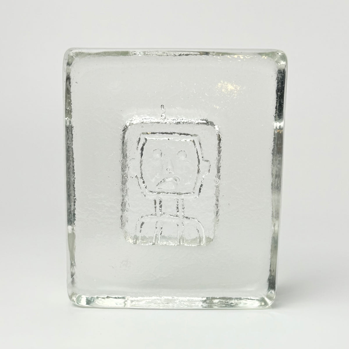 Erik Höglund for Kosta Boda - letterpress - Swedish art glass, 1960s