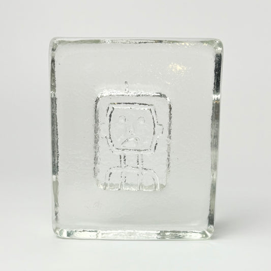 Erik Höglund for Kosta Boda - letterpress - Swedish art glass, 1960s