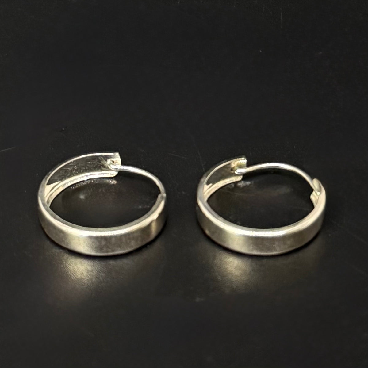Vintage creoles in 830 silver – HTP – 0.5 cm wide