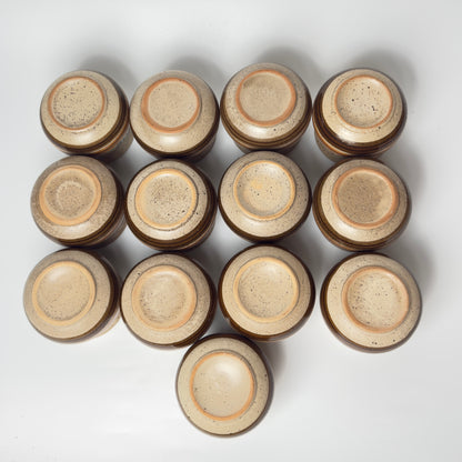 Henrik Fog stoneware spice jars with cork lids – Danish ceramics