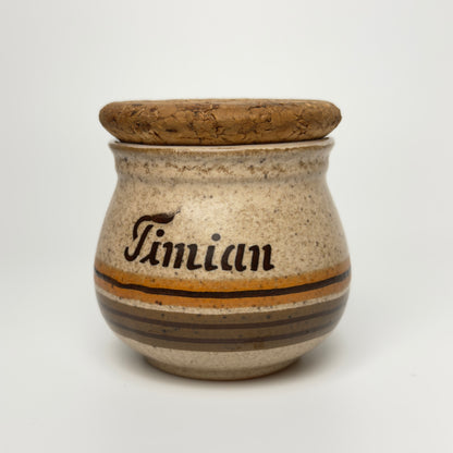 Henrik Fog stoneware spice jars with cork lids – Danish ceramics
