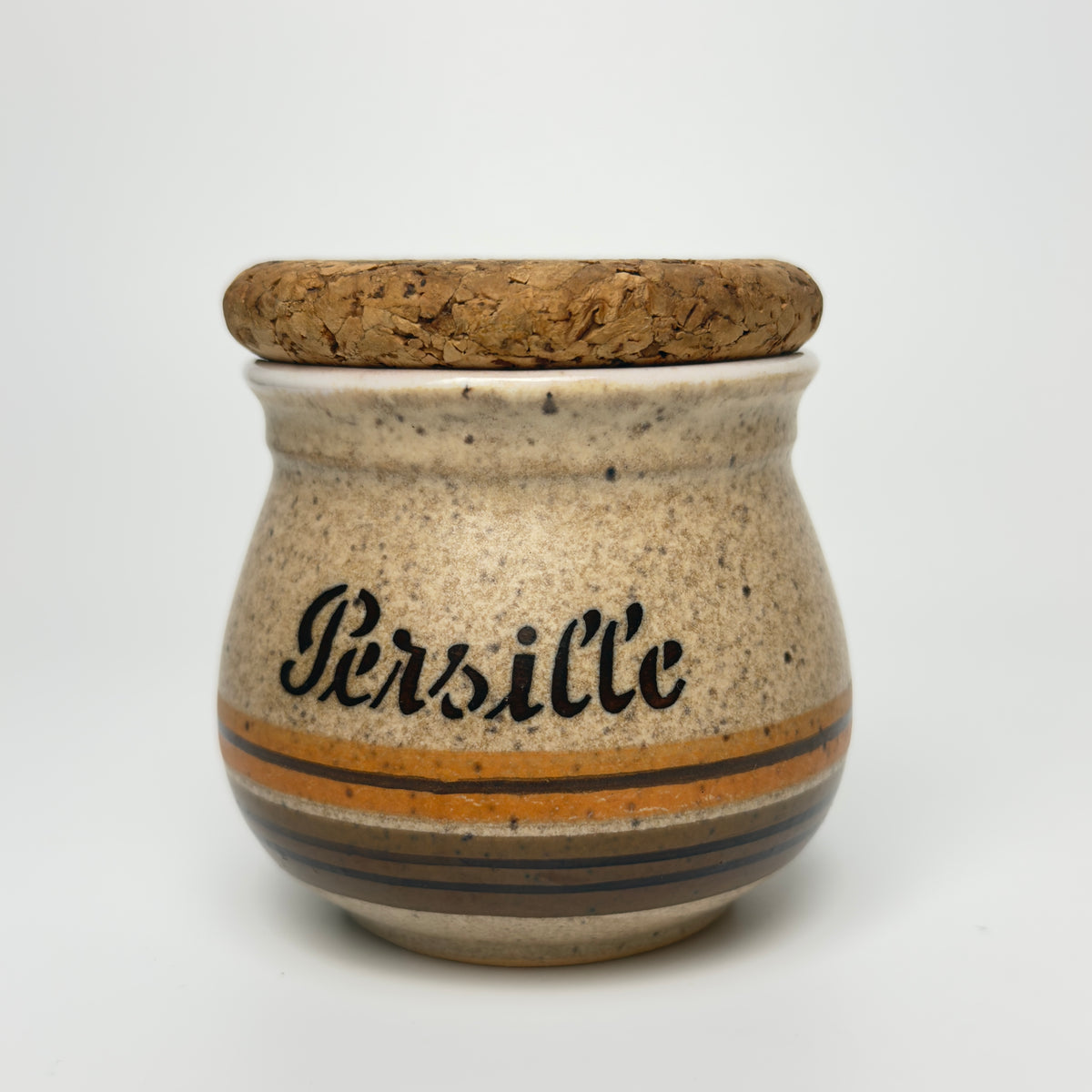 Henrik Fog stoneware spice jars with cork lids – Danish ceramics
