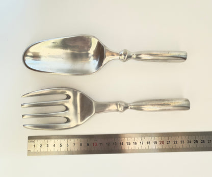Vintage serving set in cast aluminum alloy – mid-century style