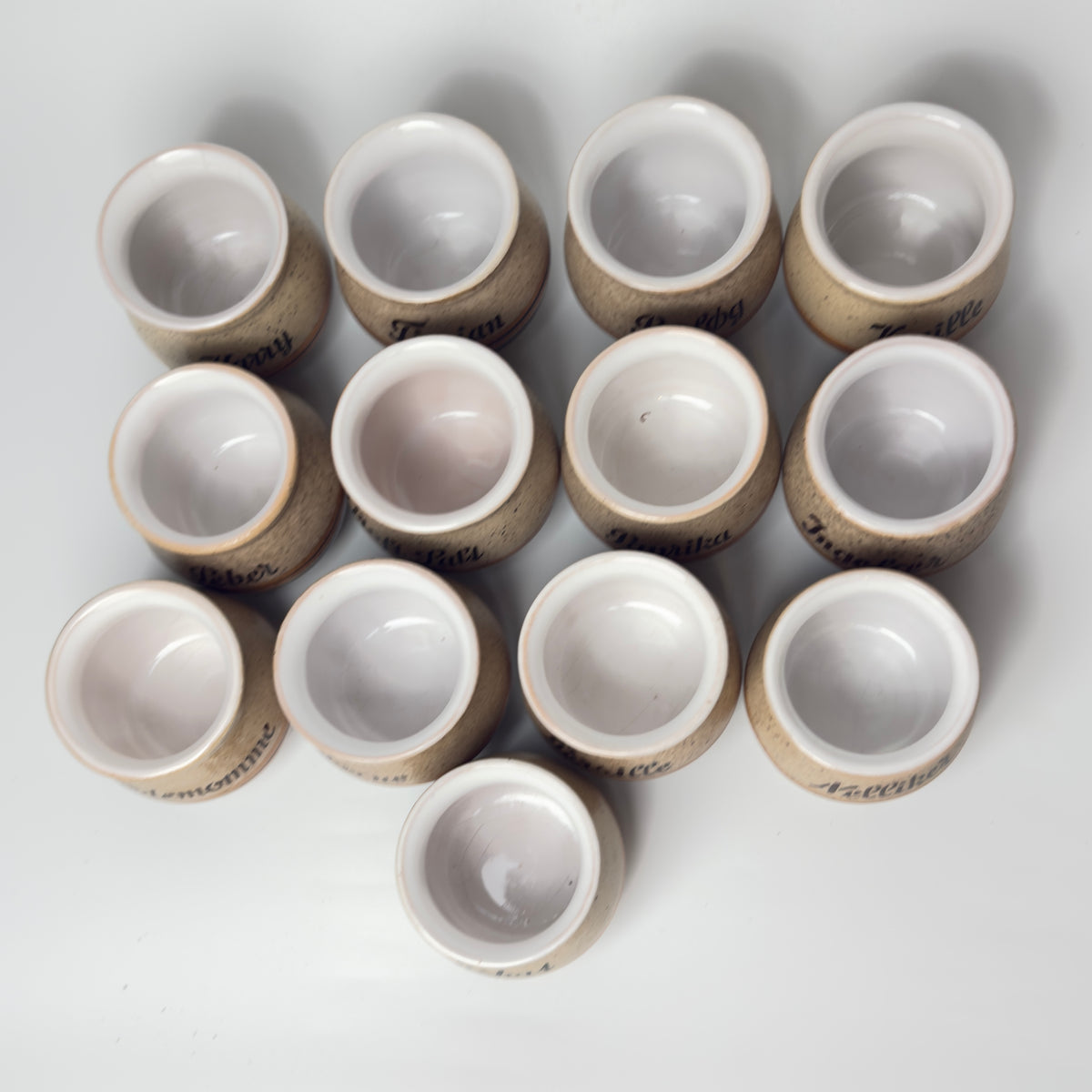 Henrik Fog stoneware spice jars with cork lids – Danish ceramics