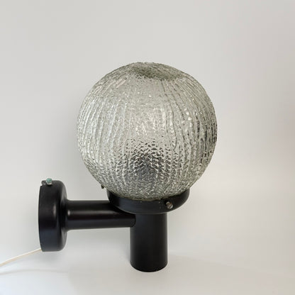 2 vintage outdoor wall lights – E.S. Horn Ice Ball