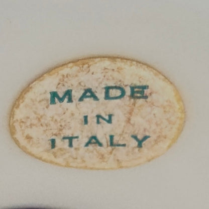 Italiensk ældre porcelænslampe med blomster – 23 cm