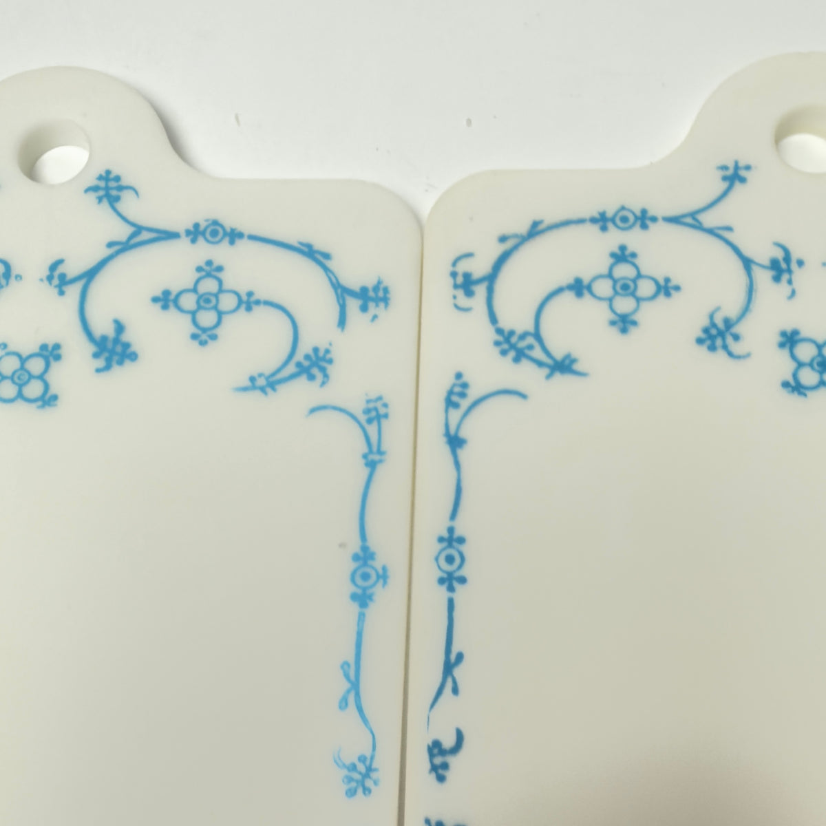 5 retro plastic butter boards – Musselmalet style