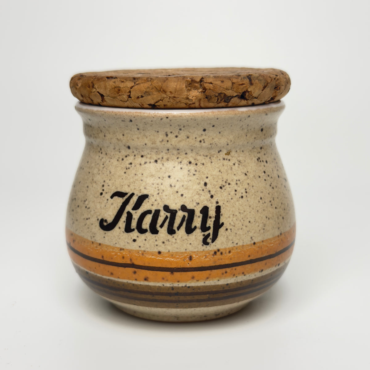 Henrik Fog stoneware spice jars with cork lids – Danish ceramics