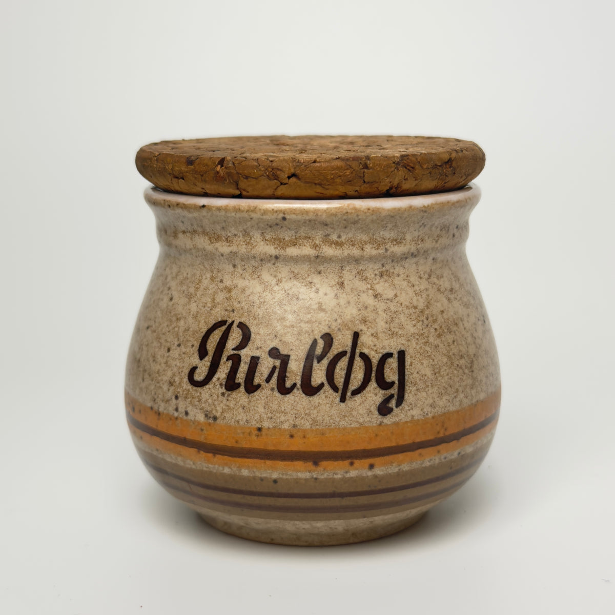 Henrik Fog stoneware spice jars with cork lids – Danish ceramics
