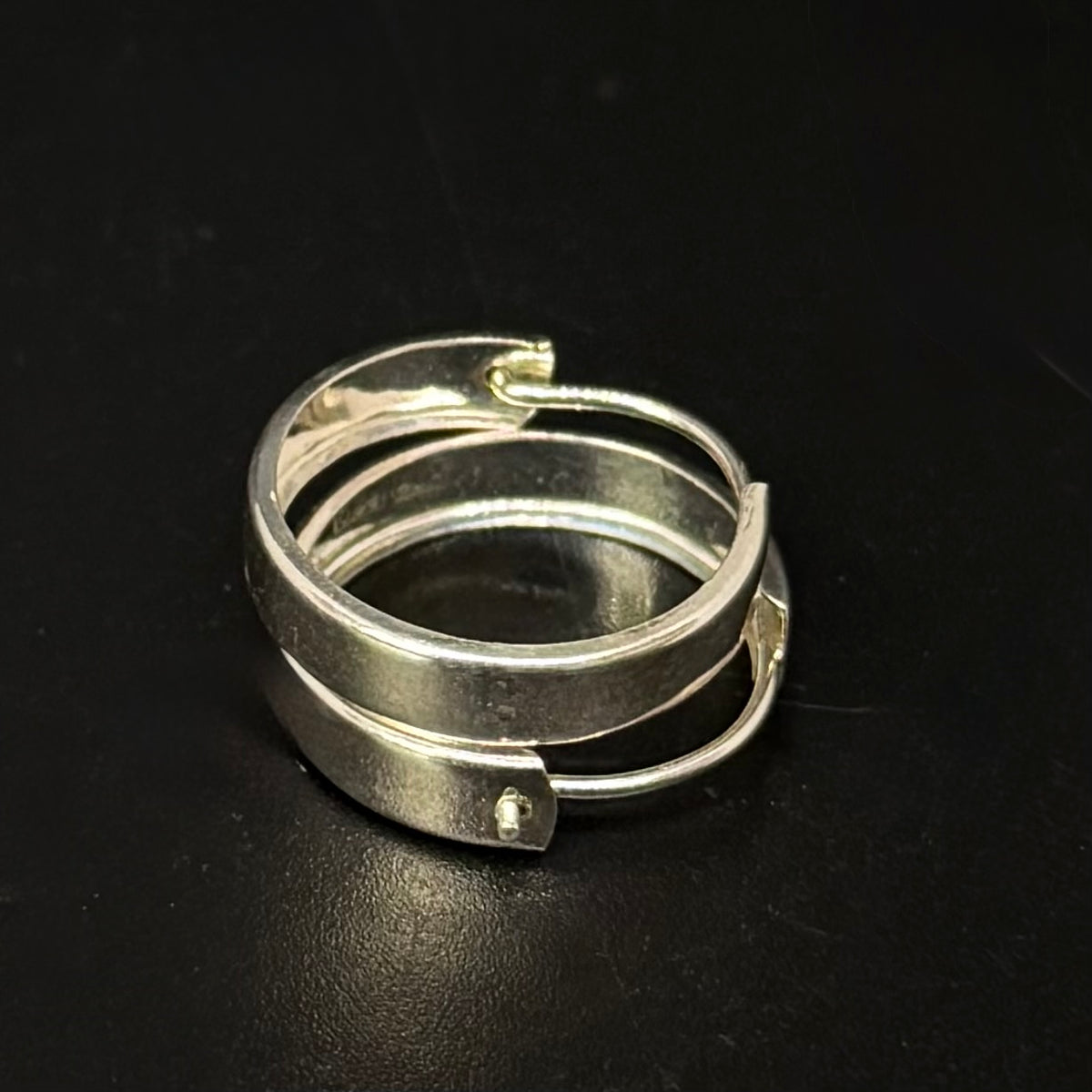Vintage creoles in 830 silver – HTP – 0.5 cm wide