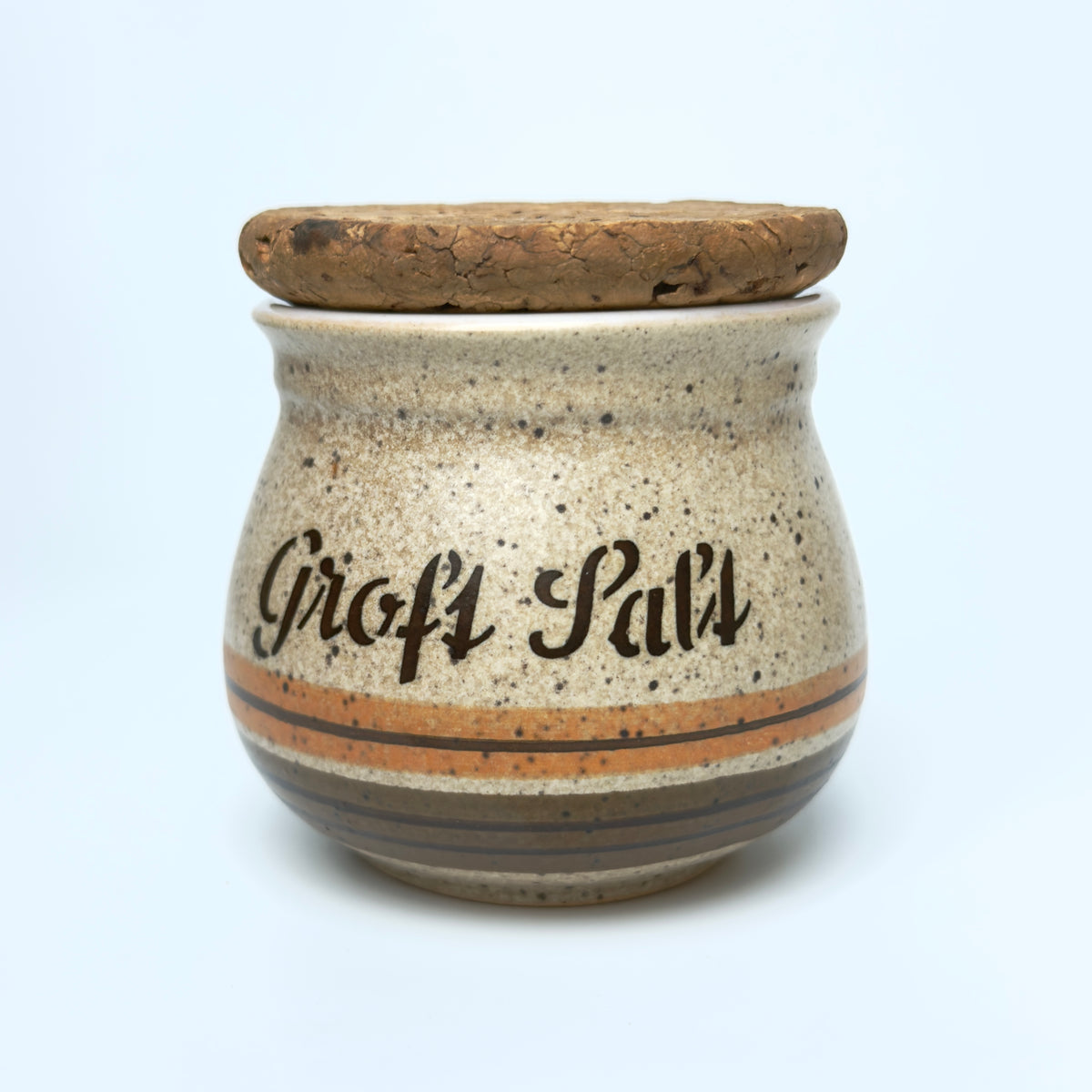 Henrik Fog stoneware spice jars with cork lids – Danish ceramics