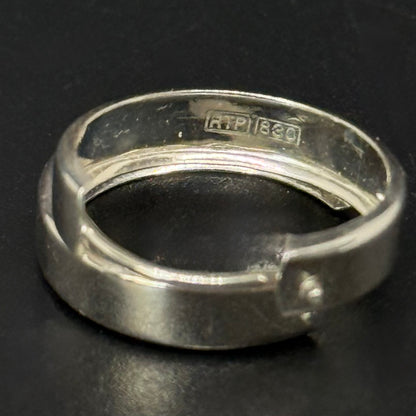 Vintage creoles in 830 silver – HTP – 0.5 cm wide