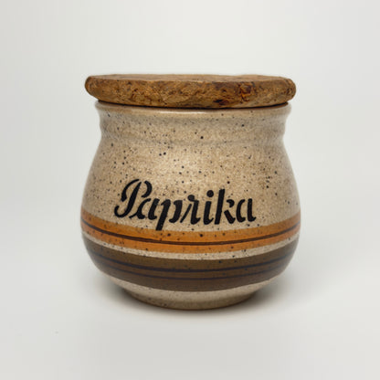 Henrik Fog stoneware spice jars with cork lids – Danish ceramics