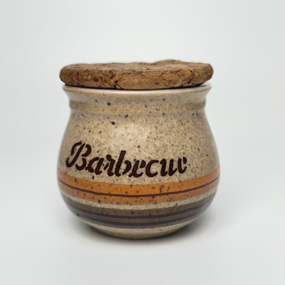 Henrik Fog stoneware spice jars with cork lids – Danish ceramics