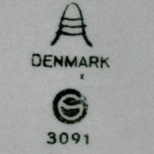 Aluminia porcelæns lysestage nr. 3091 – Ø 12,5 cm
