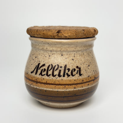 Henrik Fog stoneware spice jars with cork lids – Danish ceramics