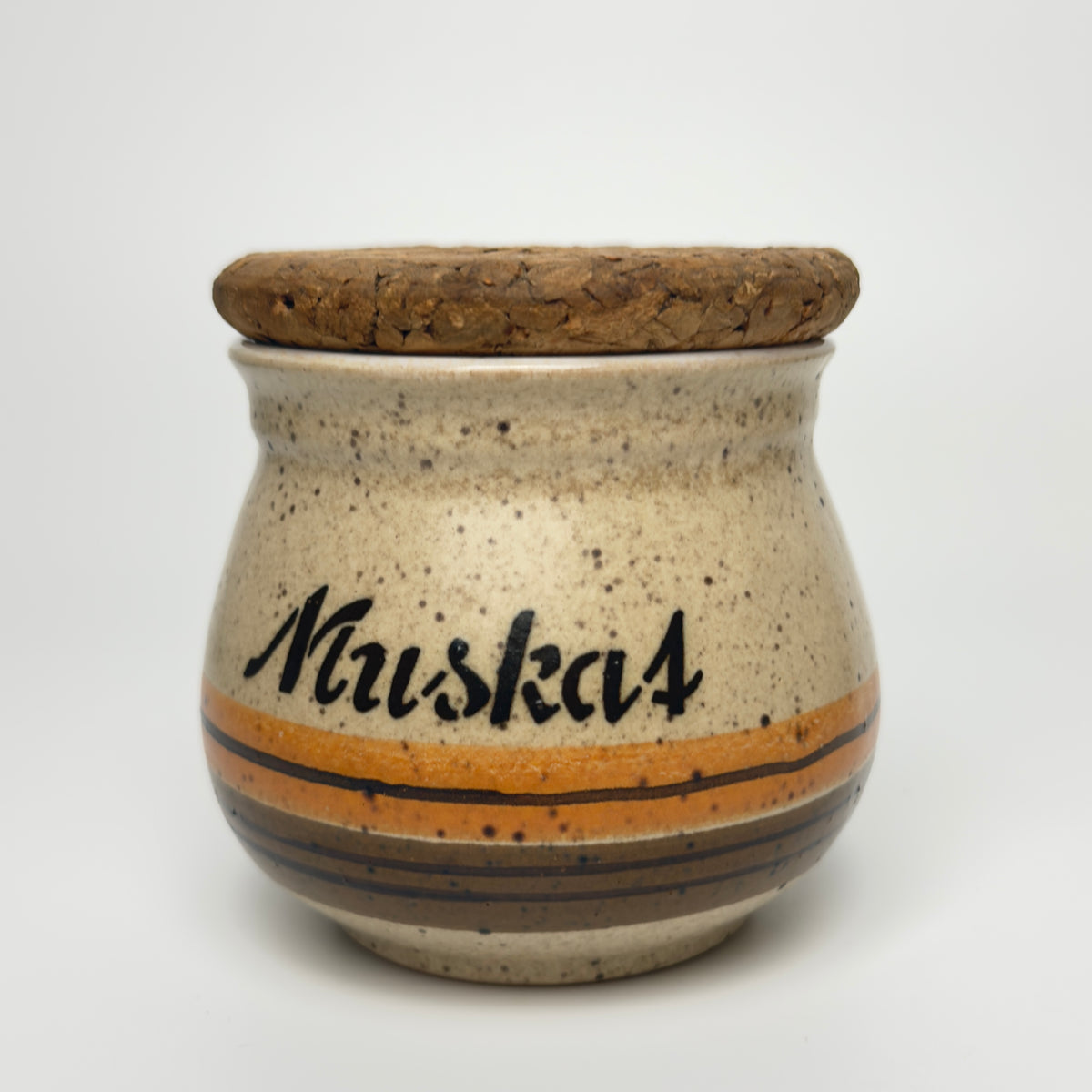 Henrik Fog stoneware spice jars with cork lids – Danish ceramics