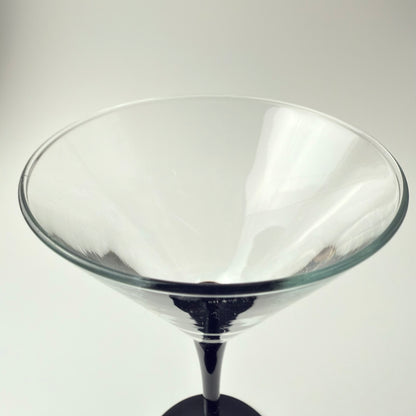 Luminarc France cocktailglas 16,5 cm – sort stilk – vintage martiniglas