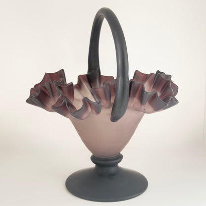 Beautiful bridal basket/glass bowl - Art Nouveau inspired