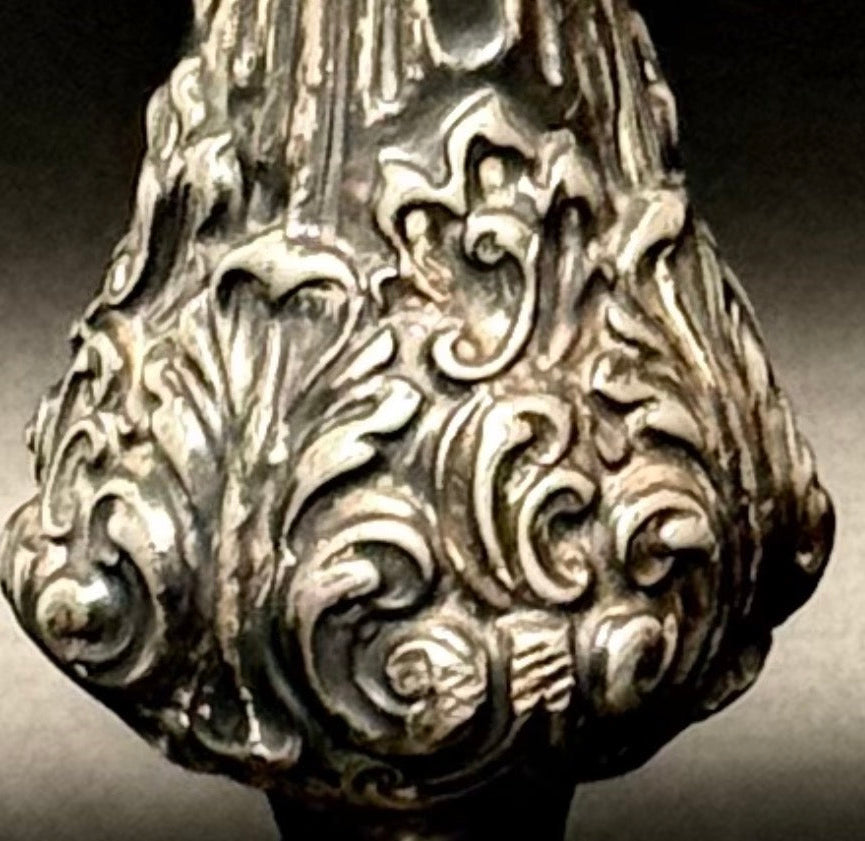 Antik sølvplet lysestage i victoriansk stil – ca. 1850-1900 – 31,5 cm