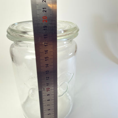 Kastrup Glasværk preserving jar 18.5 cm - old preserving jar with glass lid