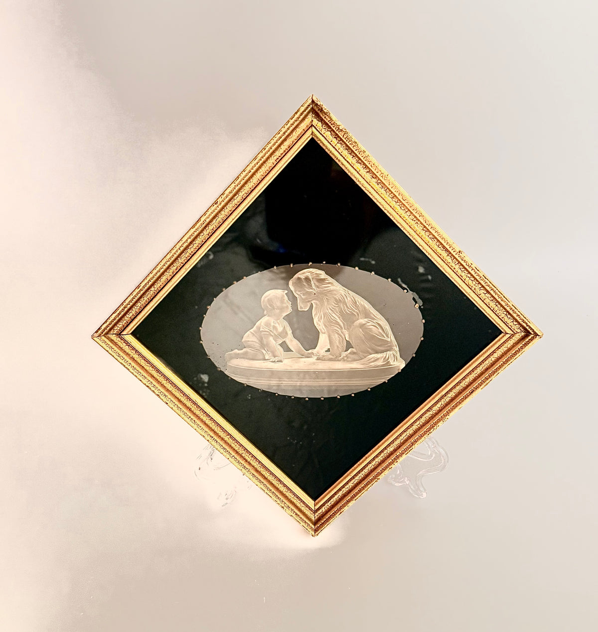 Antique photograph of Princess Eugénie Bernadotte “Can’t you speak” – circa 1900