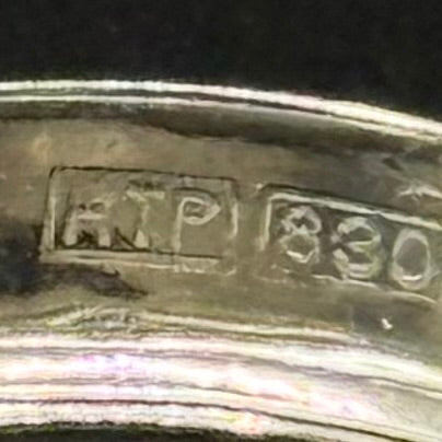 Vintage creoles in 830 silver – HTP – 0.5 cm wide