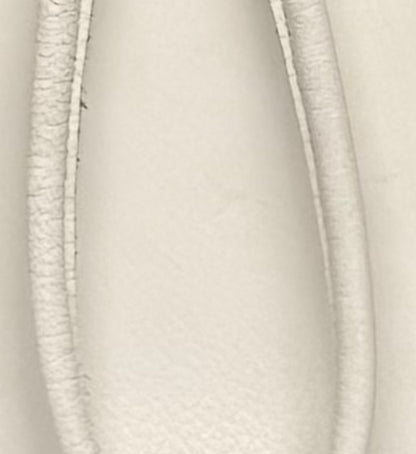 Beautiful white leather clutch bag with wristlet strap – 1960