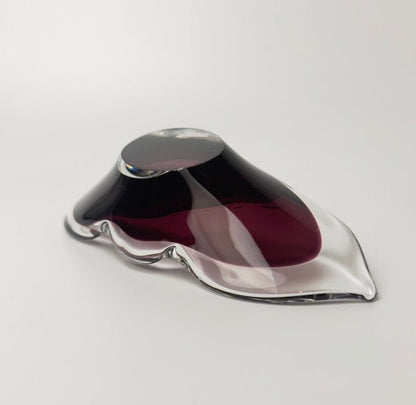 Åfors kunstglas skål model 1739 “Lila” svensk glasdesign 1960-70’erne - Frøken Lilly