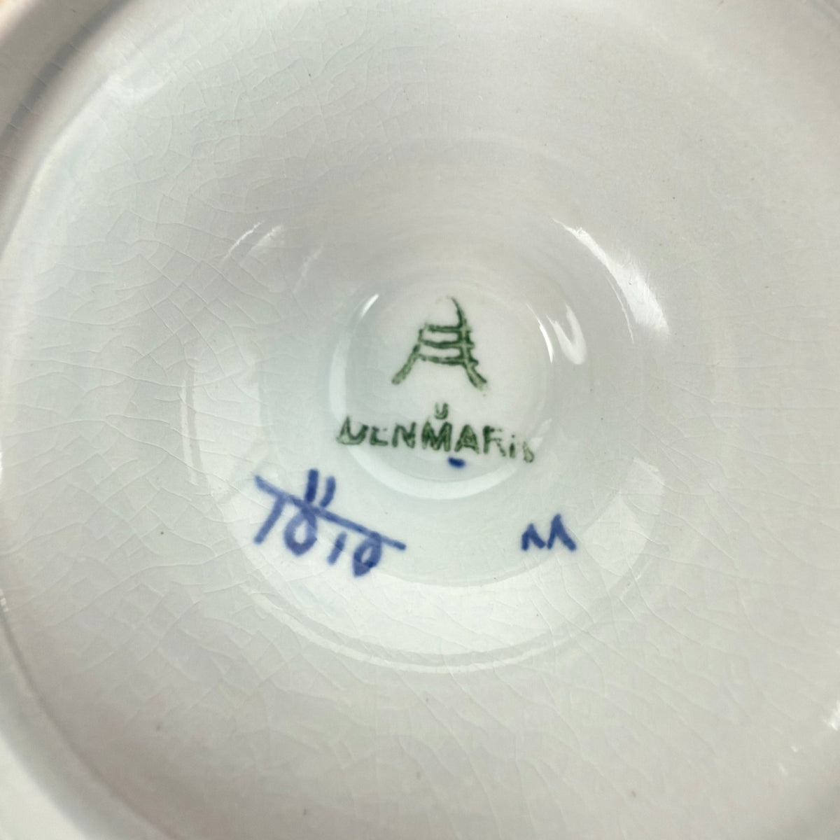 Aluminia Trankebar sennepsskål med fast underskål - Frøken Lilly