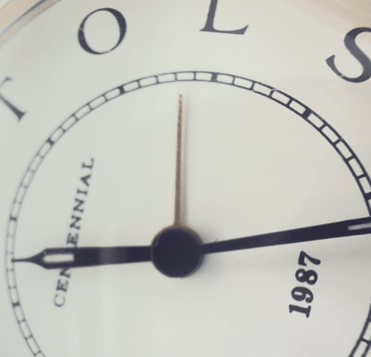 Bristol-Myers Centennial 1987 bordur/rejseur med alarm – firmamemorabilia - Frøken Lilly