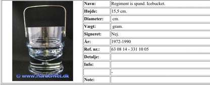 Holmegaard Regiment isspand – Sidse Werner - Frøken Lilly