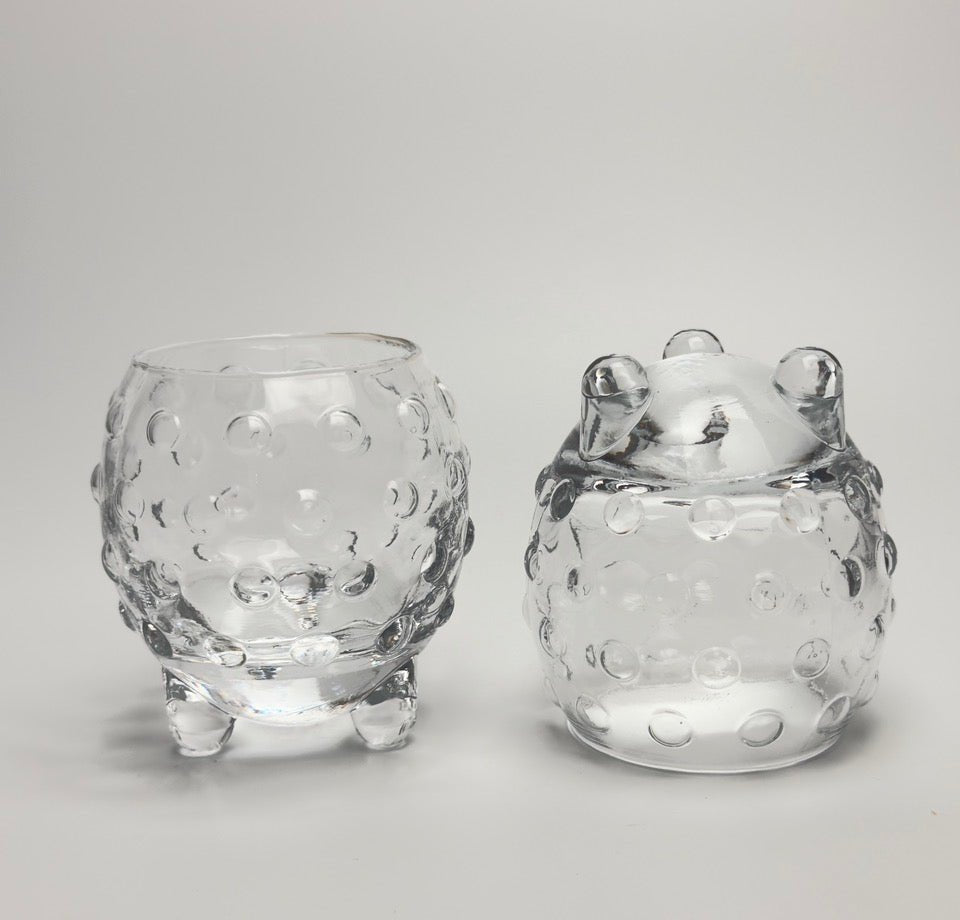 Iittala pindsvin lysestager i klart glas – design Tiina Nordström - Frøken Lilly