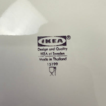 IKEA middagstallerkener, serien ARV, 15199 i cremehvid porcelæn, Ø28,5 - udgået model - Frøken Lilly