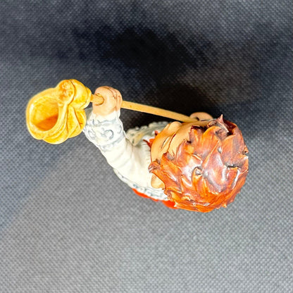 Italiensk håndmalet keramikfigur – alterdreng med kollektpose, Capodimonte - inspireret - Frøken Lilly