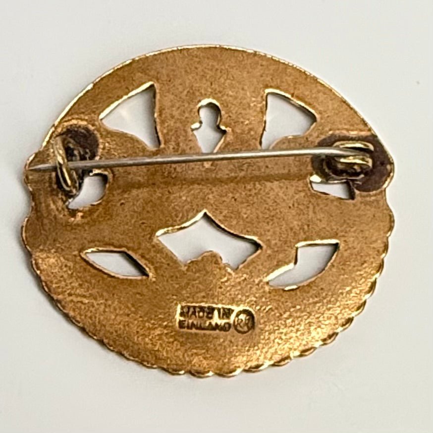 Kalevala Koru broche i bronze med vikingetids inspireret dyremotiv – Finland - Frøken Lilly