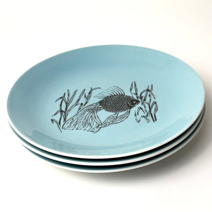 Lilien Porzellan fisketallerken i blå - Frøken Lilly