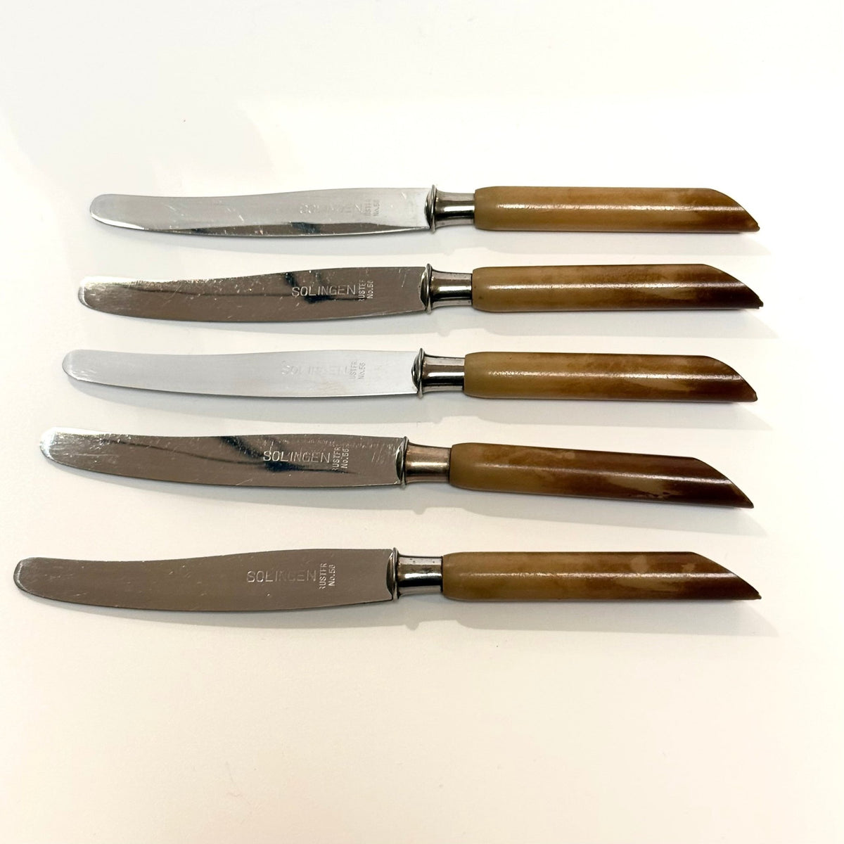 Solingen rustfri smørknive nr. 56 – sæt med 5 - Frøken Lilly