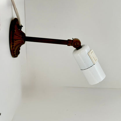 Vintage justerbar lampe i jern-metal - Frøken Lilly