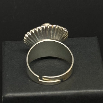 Vintage justerbar ring med dødningehoved - Frøken Lilly